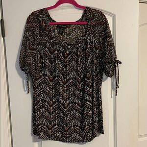 Lane Bryant Multicolor Patterned Blouse 18/20 animal print